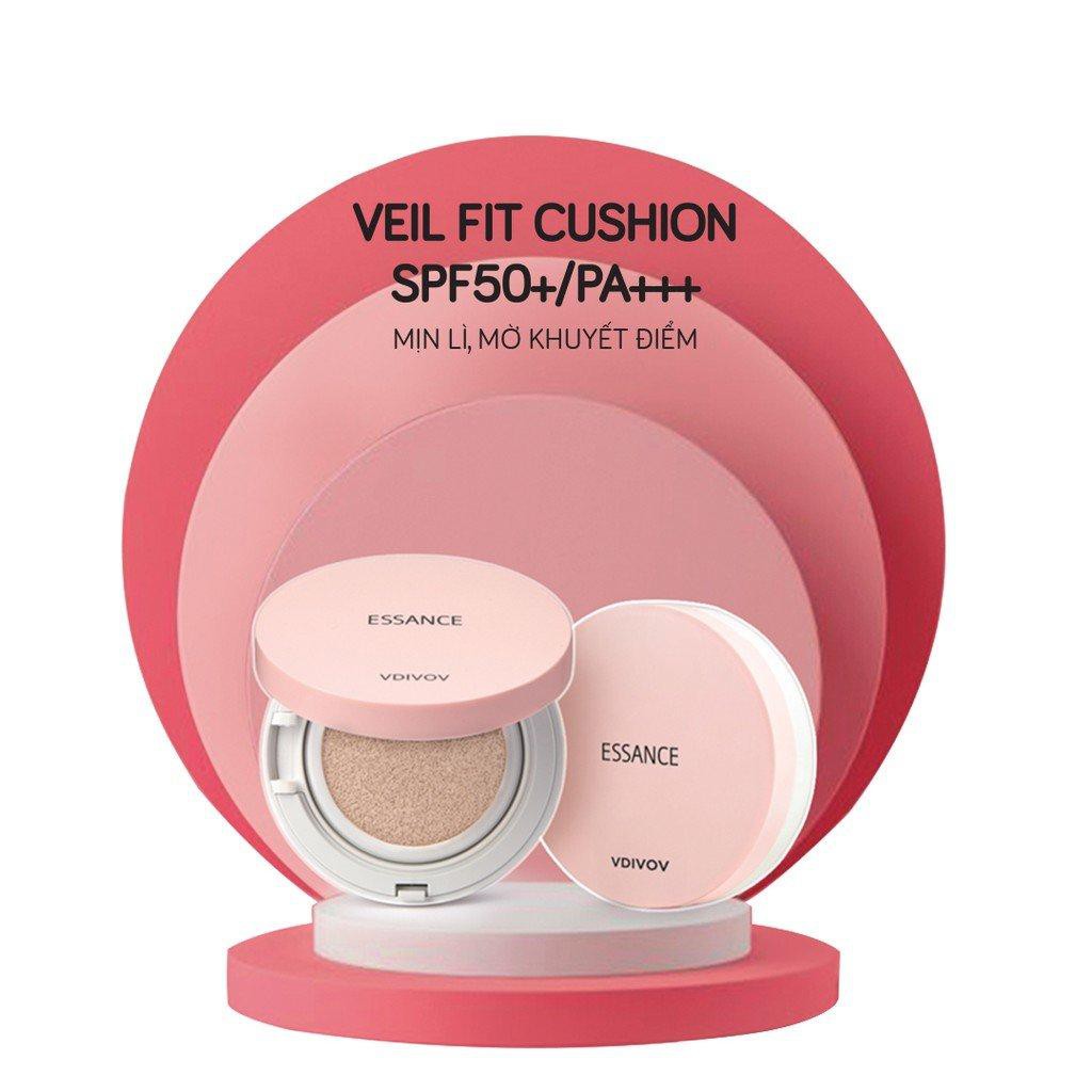 PHẤN NƯỚC ESSANCE MỊN LÌ MỜ KHUYẾT ĐIỂM 15G VEIL FIT CUSHION SPF50+ PA+++ | BigBuy360 - bigbuy360.vn
