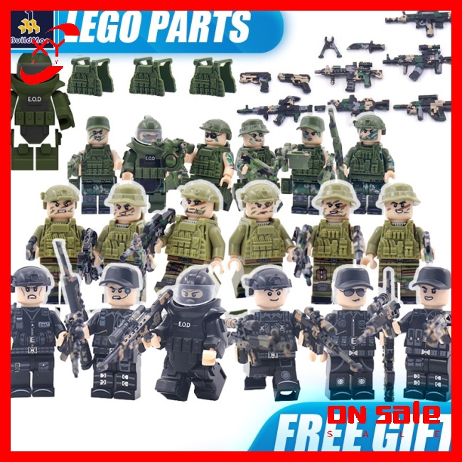 Bộ Đồ Chơi Lắp Ráp Lego Phong Cách Quân Đội Chất Lượng Cao