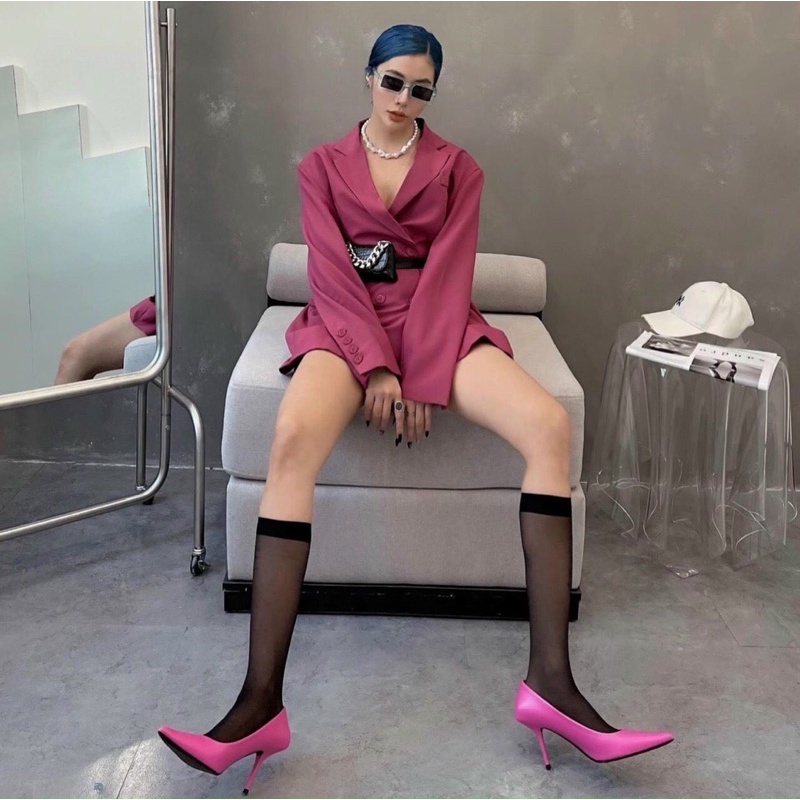 Giầy cao gót basic full màu siêu hót