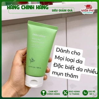 Sữa rửa mặt trà xanh Innissfree mẫu mới 2019
