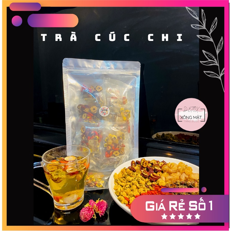 SET 30 gói TRÀ DƯỠNG NHAN + tặng bình thủy tinh 500ml đẹp da, dễ ngủ
