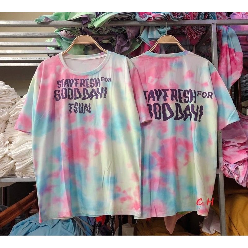 Áo phông loang good day in 2 mặt fom unisex COM955