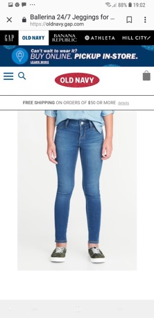 Quần jean legging bé gái