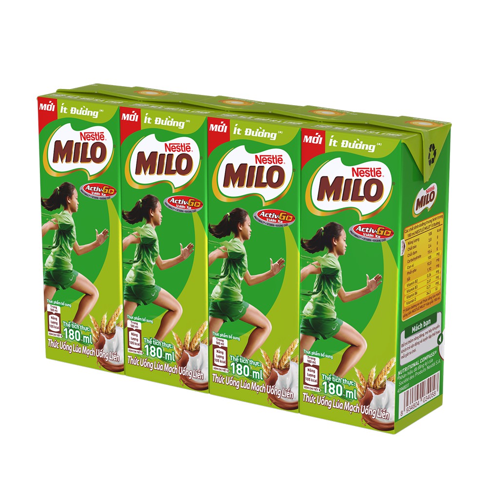Nestlé MILO 48x180ml (Thùng)