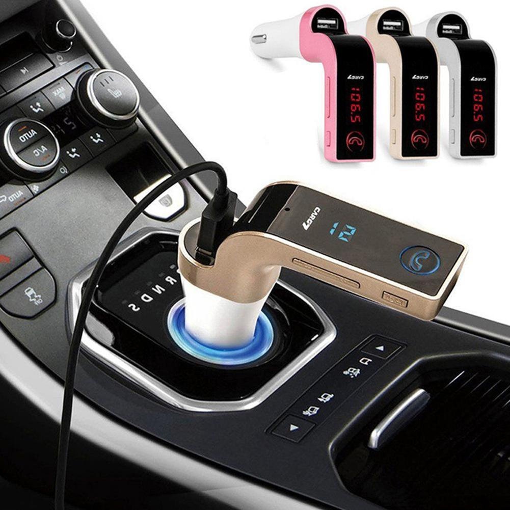 MG G7 Bluetooth Car Kit Rảnh tay Bộ phát FM Radio Máy nghe nhạc MP3 Bộ sạc USB & AUX