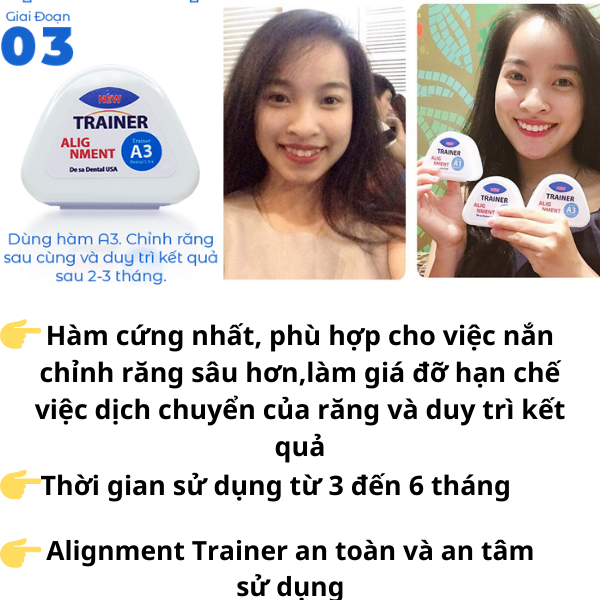 [BIG SALE] NIỀNG RĂNG TẠI NHÀ ALIGNMENT TRAINER|BỘ NIỀNG RĂNG TẠI NHÀ CHO NGƯỜI LỚN [A1+A2+A3]AN TOÀN, KHÔNG ĐAU NHỨC