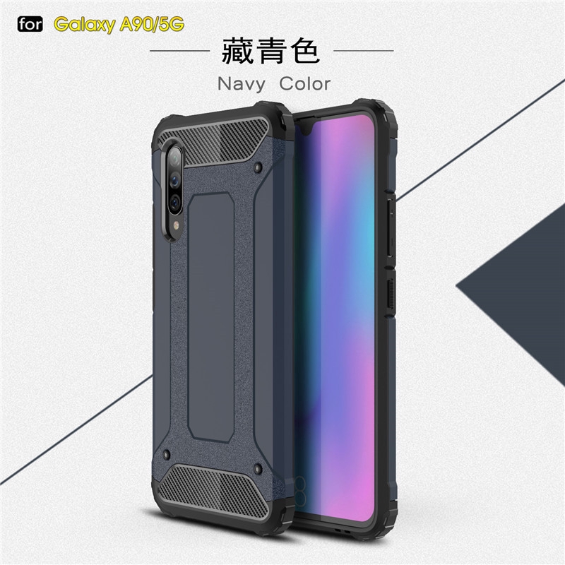 Fashion Armor Shockproof Cover Silicone Hard PC Back Protective Phone Case For Samsung Galaxy A90 5G