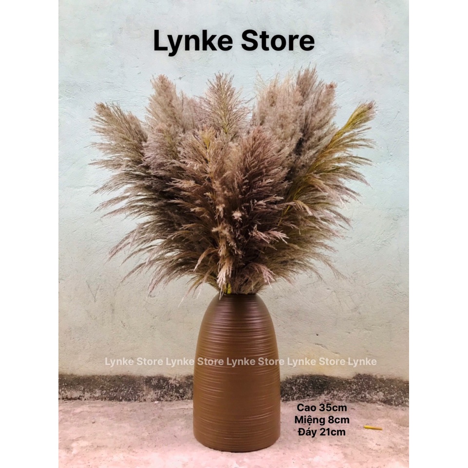 Bình Hoa Lọ Hoa Gốm Dáng Chuông Giả Vuốt Cao 35cm Gốm Sứ Bát Tràng - Lynke Store
