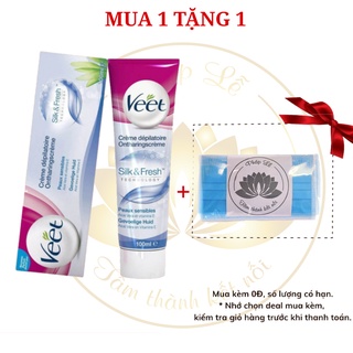 Kem tẩy lông veet silk & fresh 100ml hàng đức