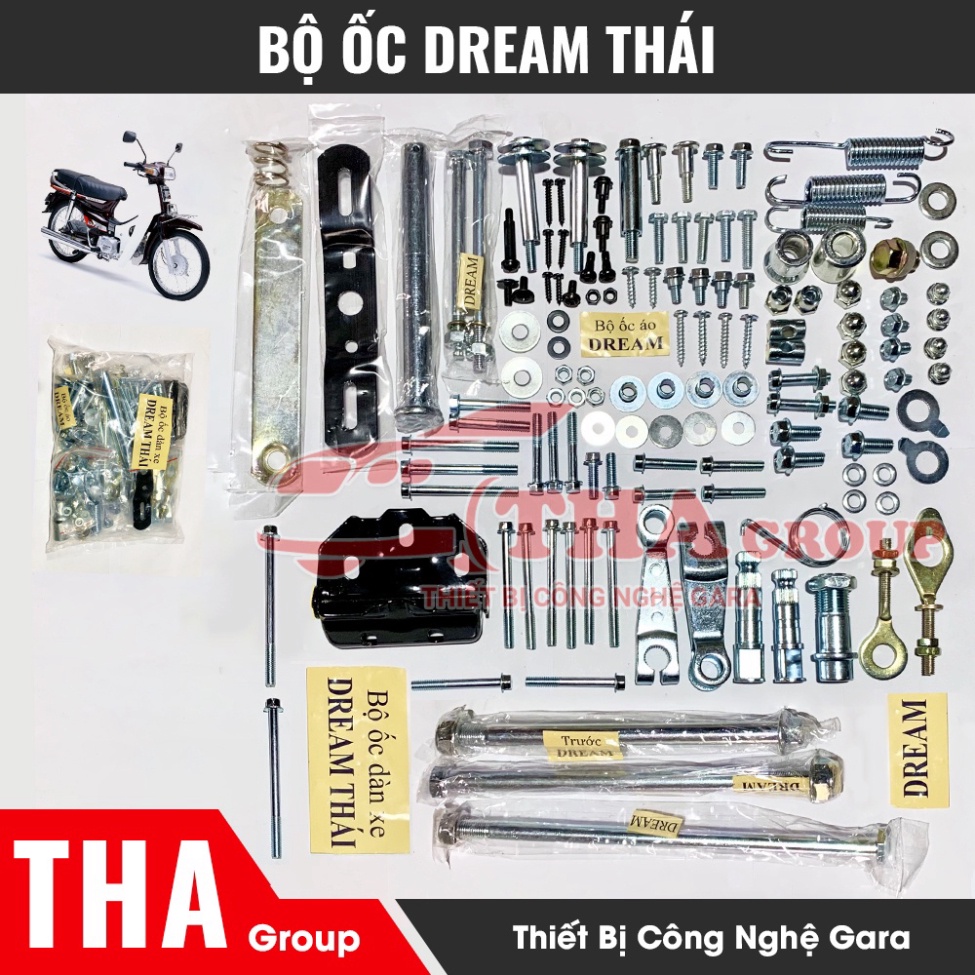 Bộ ốc Dream Full Bộ Phận Loại Đẹp |Dụng cụ sửa xe máy
