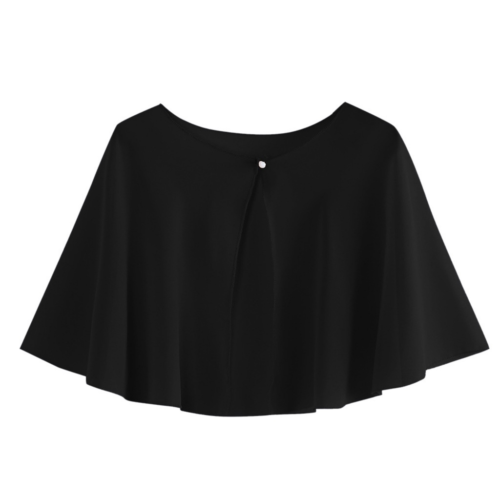 Chăm Sóc Da Mặt| Khăn Choàng Chiffon Cài Nút Trước Thoáng Khí Thời Trang Cho Cô Dâu