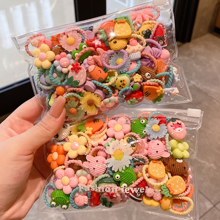 Dây Buộc Tóc Cao Su Họa Tiết Trái Cây Thời Trang Hàn Quốc Đáng Yêu Dành Cho Trẻ 2022