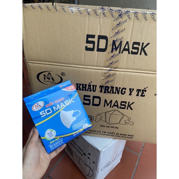 10 hộp  khẩu trang 5D Nam Anh