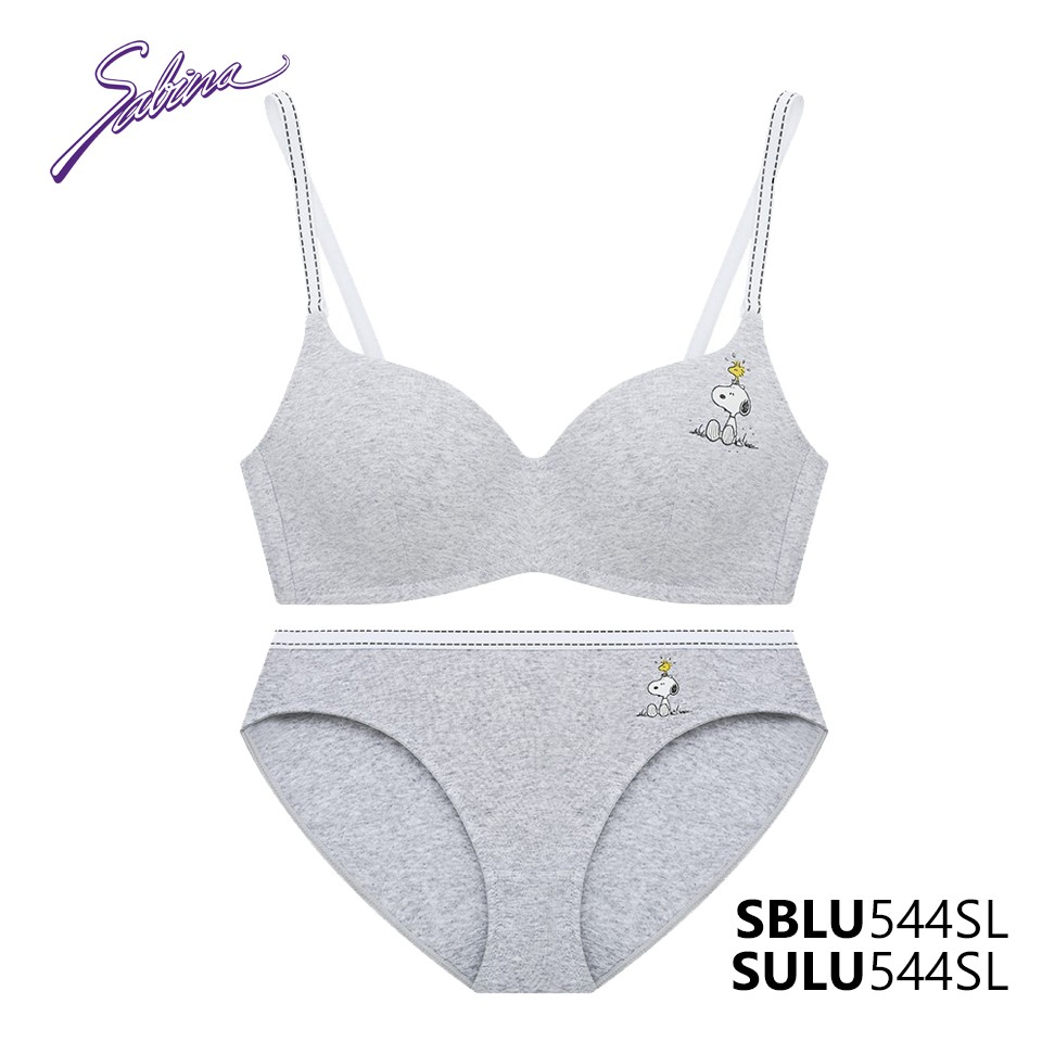 [Mã BATNGO50K0 - giảm 50K - ĐH 500K]Combo Áo Lót Không Gọng Và Quần Snoopy Collection By Sabina SBLU544SL+SULU544SL