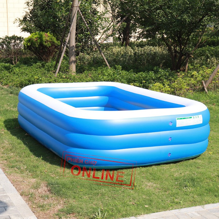Bể Bơi Cao Cấp 3 tầng đủ các size + tặng bộ vá phao keo nhiệt siêu dính