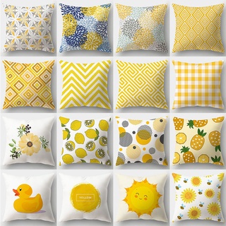 Áo gối vuông kích thước 40x40 45x45 50x50cm họa tiết hoa xinh xắn