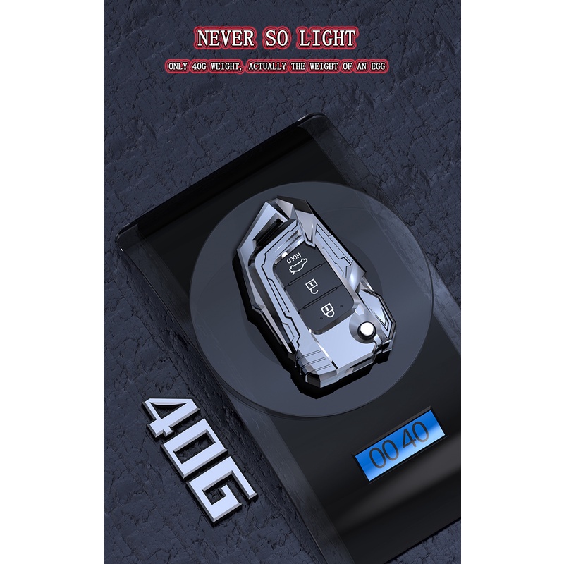Vỏ chìa khóa điều khiển từ xa bằng hợp kim kẽm cho ô tô Hyundai i10 Kona Getz Accent Elantra Sonata Tucson