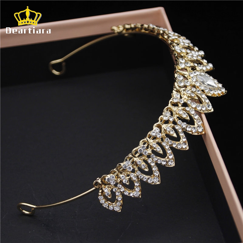 Vương Miện Hình Hoa Sen Đính Đá Sang Trọng Cho Cô Dâu