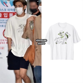 Áo phông tay lỡ khủng long của V bts