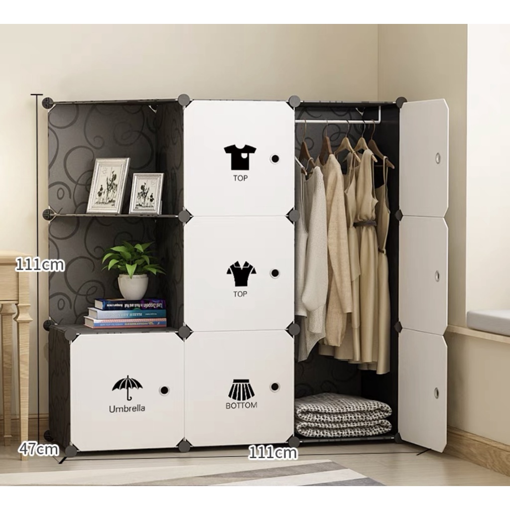 TỦ NHỰA LẮP GHÉP 9 Ô  ĐỂ ĐỒ ĐA NĂNG THÔNG MINH