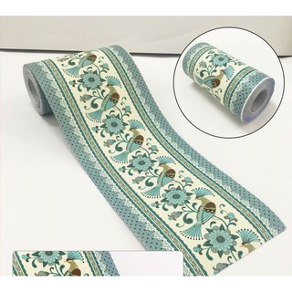 10CM x 10CM Đường viền gạch ốp bếp không thấm nước  mẫu con phượng(kèm ảnh thật)