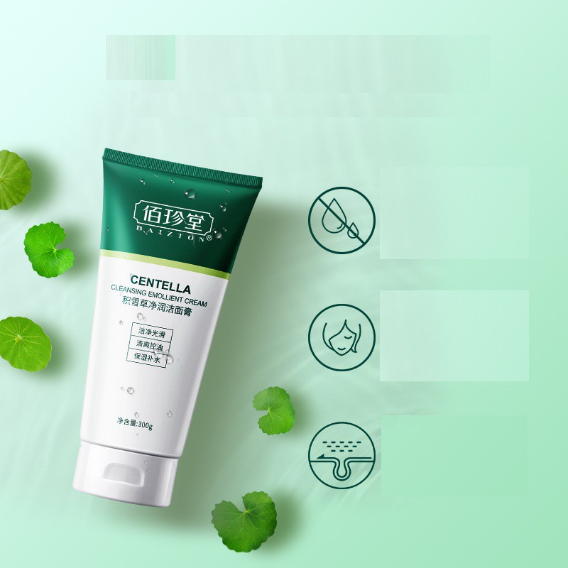 6518 B5  Sữa Rửa Mặt Baizton Centella Chiết Xuất Rau Má Làm Dịu Da, Lấy Sạch Bụi Bẩn Giúp Da Trắng Sáng