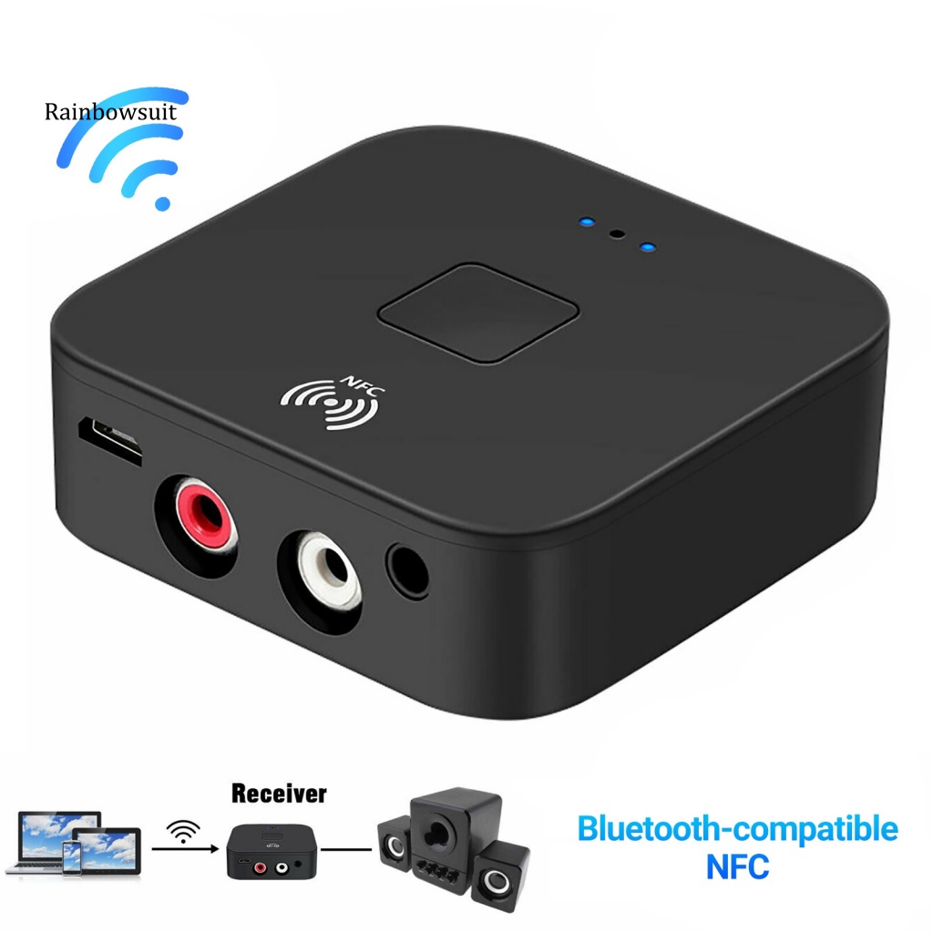Thiết Bị Nhận Tín Hiệu Âm Thanh Bluetooth NFC 2RCA Chuyên Dụng Cho Xe Hơi