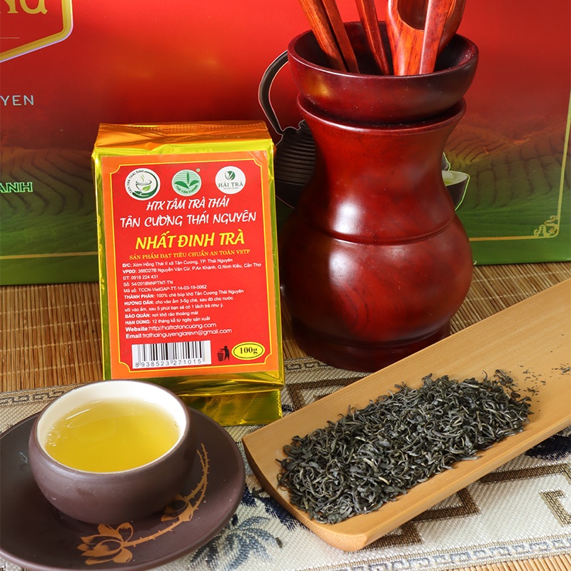 Trà Đinh Thái Nguyên 100g HTX Tâm Trà Thái, giống chè cổ trồng từ năm 1925, OCOP 4 Sao sạch Vietgap