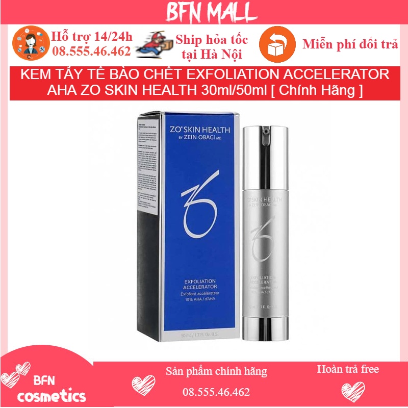 KEM TẨY TẾ BÀO CHẾT EXFOLIATION ACCELERATOR AHA ZO SKIN HEALTH 30ml/50ml [ Chính Hãng ]