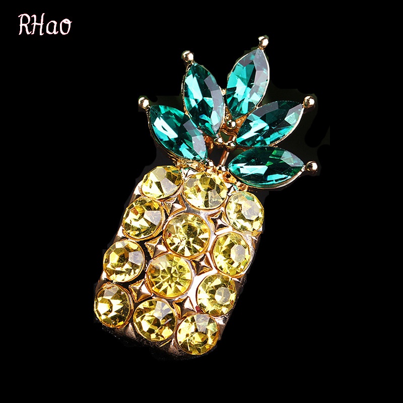 Ghim Cài Áo Hình Quả Dứa Đính Đá Dễ Thương