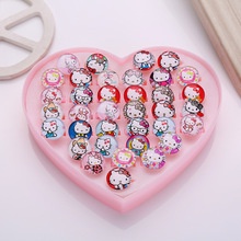 Nhẫn resin Màu Kẹo Ngọt Họa Tiết Hoạt Hình Phong Cách Hàn Quốc Cho Bé