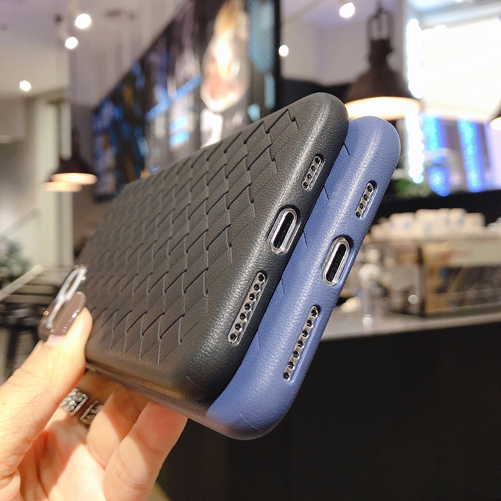 Ốp Điện Thoại TPU Da Dạng Lưới Đan Thoáng Khí Cho IPhone 13 12 11 Pro Max XR X XS 11 / 12 / 13PROMAX