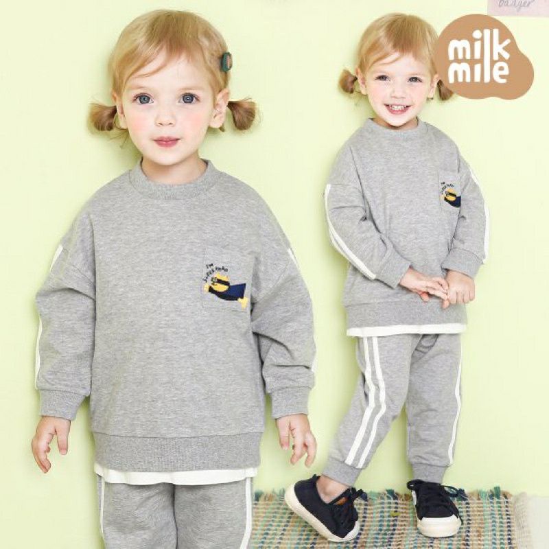 -Bộ nỉ da cá Milkmile xuất Hàn