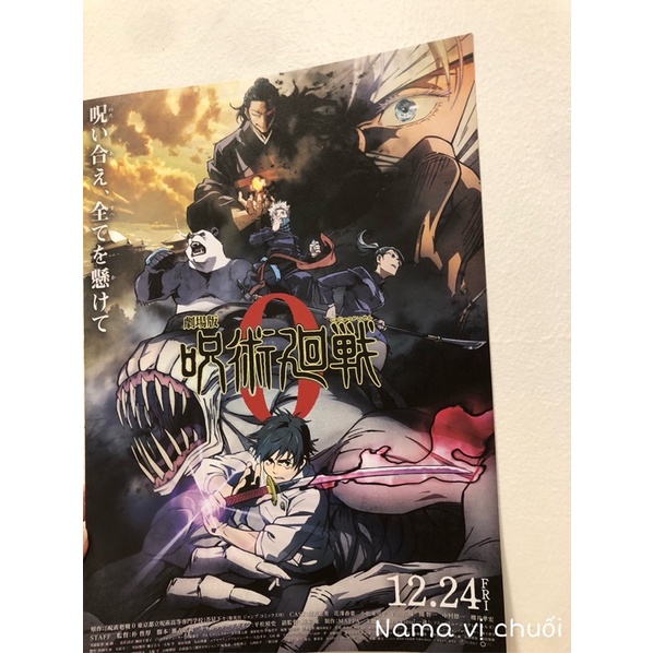 Poster áp phích Jujutsu Kaisen Chú thuật hồi chiến Nhật