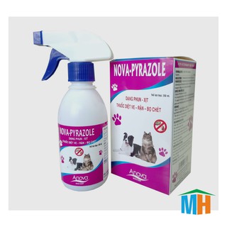 Xịt Ve- Rận-Bọ Chét Có Vòi Cho Chó Mèo Nova-Pyrazole- MINH HIẾU 4