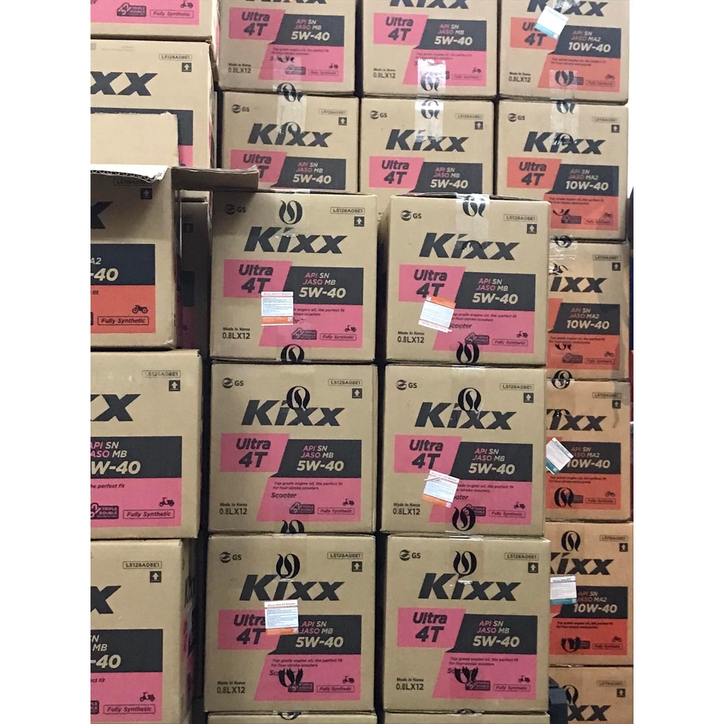 Nhớt KIXX Xe Số/ Kixx Xe Ga Tổng Hợp Hoàn Toàn 10W40/5w40 0.8L/1L