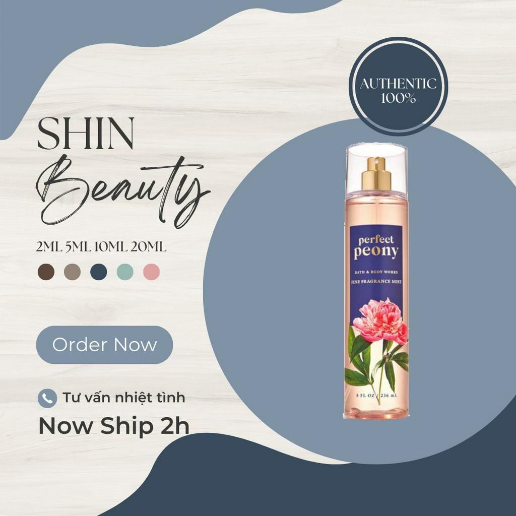 Xịt Thơm Toàn Thân Bath & Body Works PERFECT PEONY
