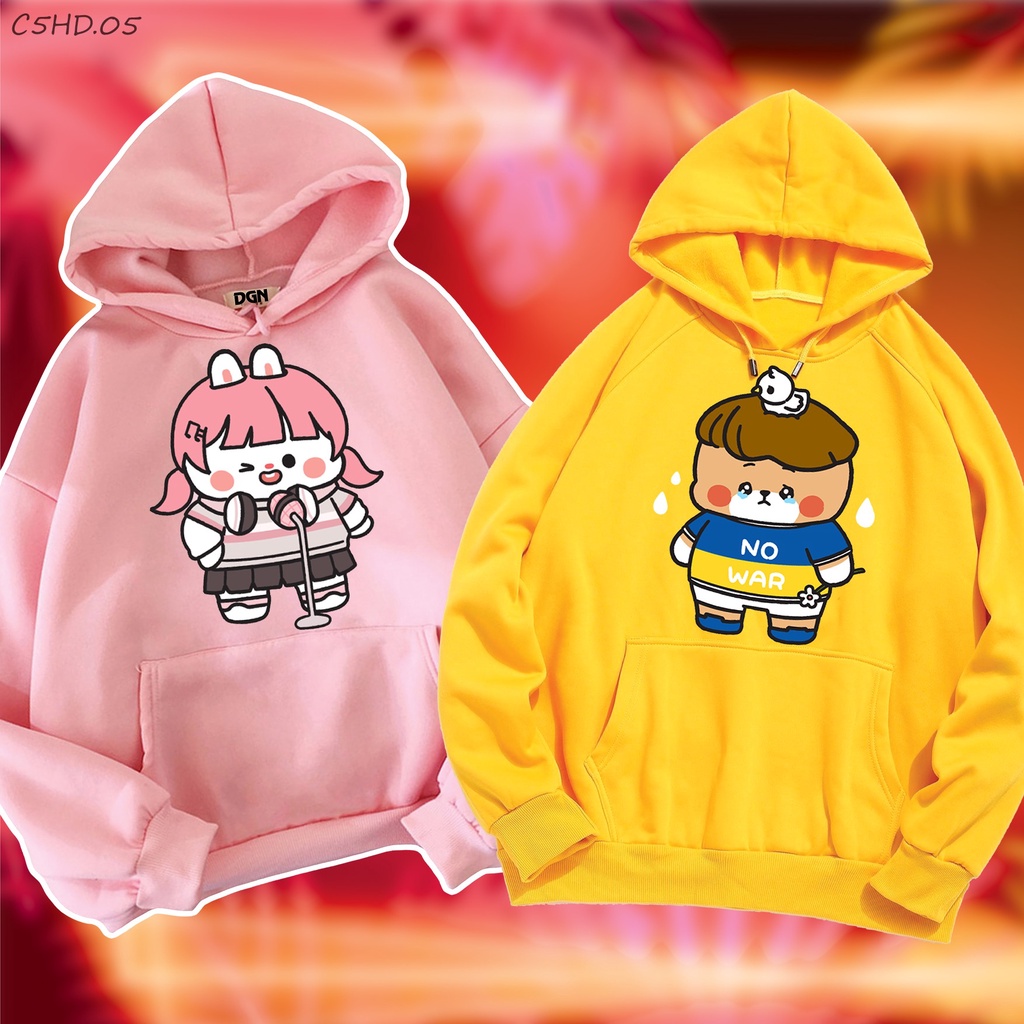 ÁO HOODIE CẶP, ÁO ĐÔI HÌNH DỄ THƯƠNG, ÁO DÀI TAY CẶP ĐÔI ĐẸP NHẤT C5HD.05 (C5HD.07)