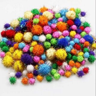 Pom pom kim tuyến 100 viên đủ size