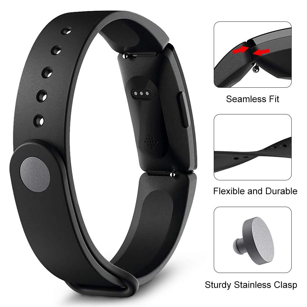 Dây Đeo Bằng Silicon Mềm Thoáng Khí Thay Thế Cho Đồng Hồ Fitbit Inspire / Inspire Hr