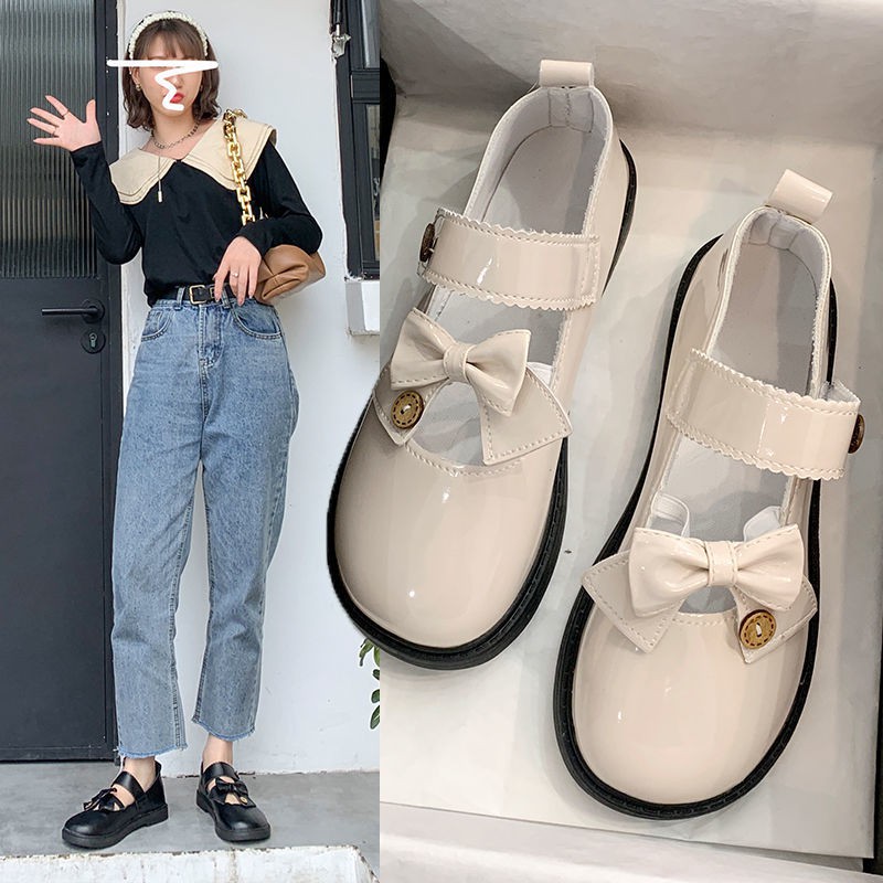 Giày Búp Bê Đính Nơ Xinh Xắn Phong Cách Lolita Hàn Quốc Cho Bạn Gái | BigBuy360 - bigbuy360.vn