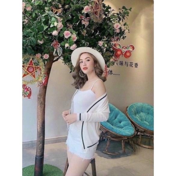 áo len khoác cardigan mỏng phối viền nổi bật (007#) | BigBuy360 - bigbuy360.vn