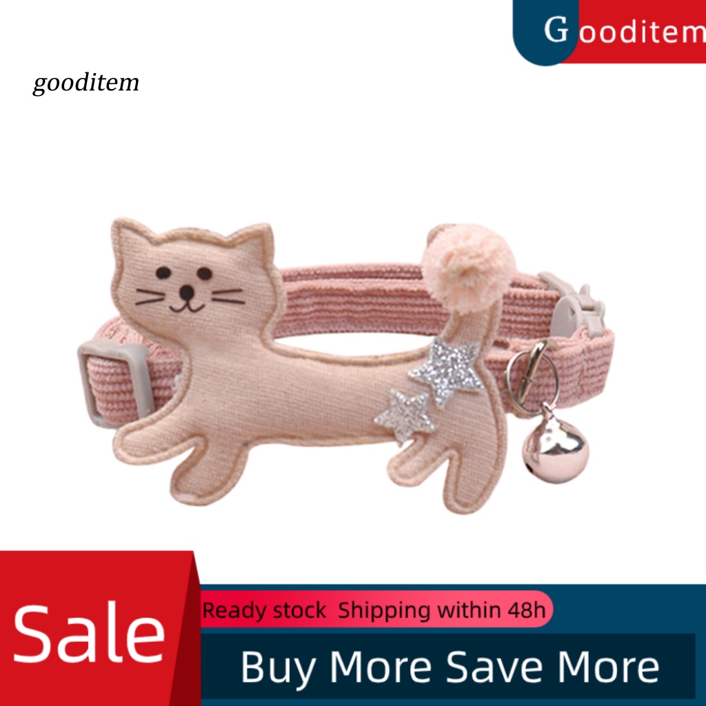 Yếm Đeo Cổ Bằng Vải Nhung Thiết Kế Chuông Họa Tiết Mèo Kitty Dành Cho Thú Cưng Làm Việc Hàng Ngày