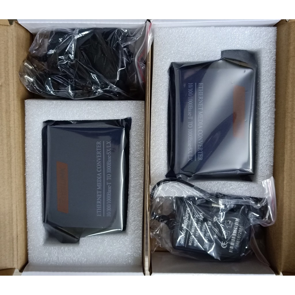 Thiết bị chuyển đổi quang điện Netlink Single mode 1.0GB dùng 2 sợi quang mã HTB-GS-03. BH 12 tháng có CO&CQ