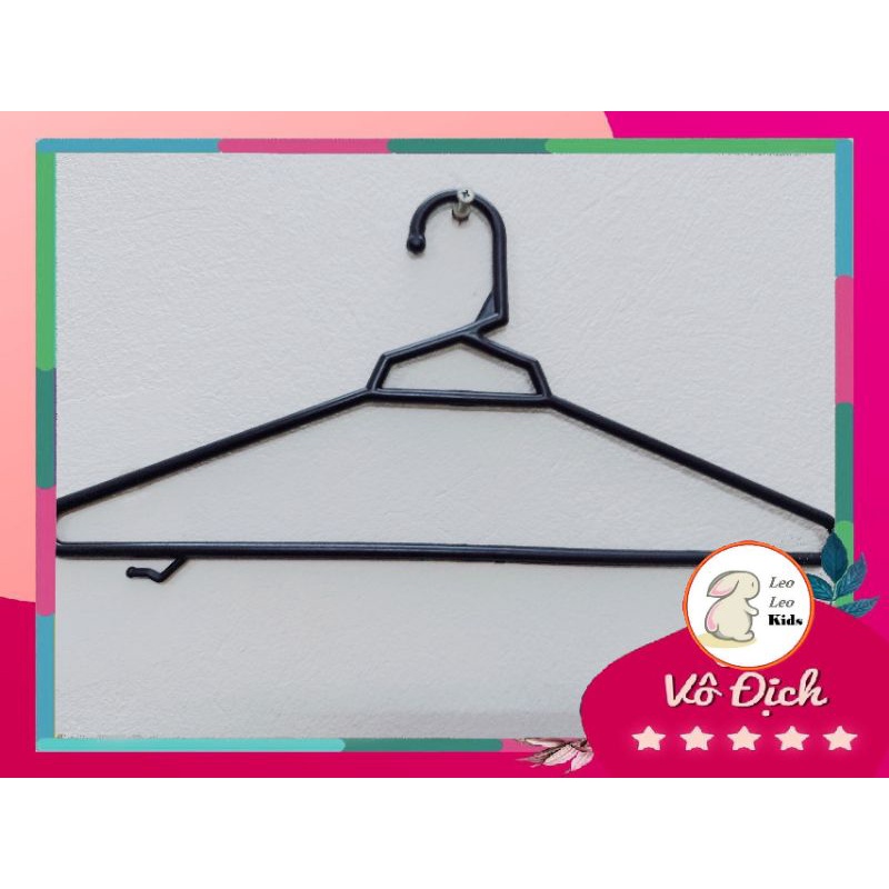 MÓC QUẦN ÁO, MÓC ÁO NHỰA NAM NỮ MÀU ĐEN TO DÀI 40CM (6 kiểu móc đã qua sử dụng)