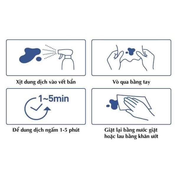 Kmom - Nước xịt tẩy vết bẩn quần áo Zero Dust