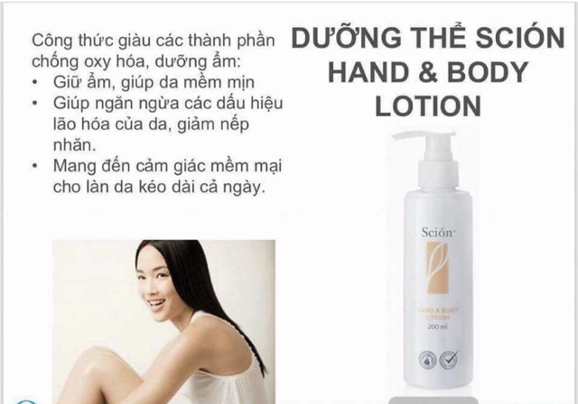 Sữa dưỡng thể Scion Hand and Body Lotion