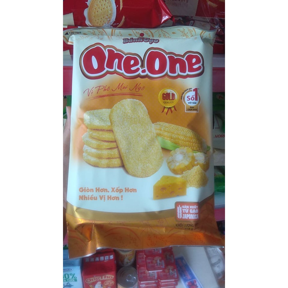 Bánh Gạo One One vị phô mai ngô 118g