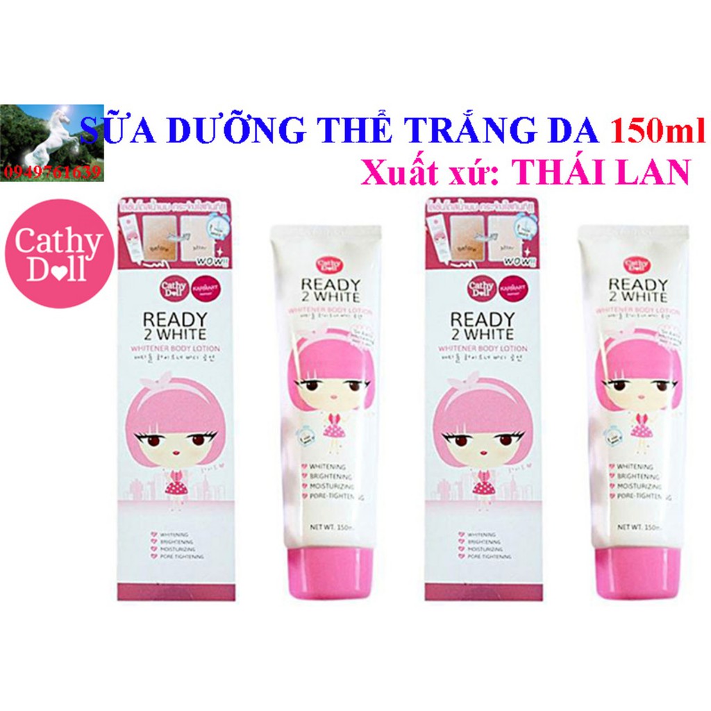 Sữa dưỡng thể trắng da Cathy Doll Ready 2 White