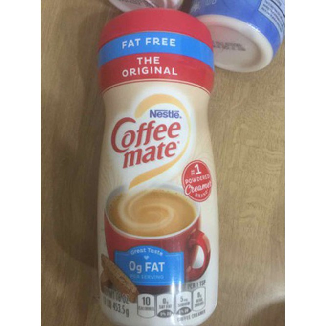 Bột kem sữa béo pha cafe, làm trà sữa, làm kem Nestle Coffee Mate hộp 425gr của Mỹ